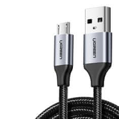 Ugreen Kabel USB - micro USB 2 m, siv