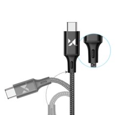 WOZINSKY Močan pleteni kabel USB-C 2,4A 2 m črn