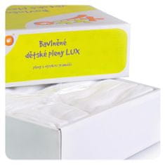 Bombažne plenice KIKKO Lux 70x70 (10 kosov) - Bela
