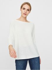 Vero Moda Ženski pulover VMNORA Regular Fit 10210570 Snow White (Velikost S)