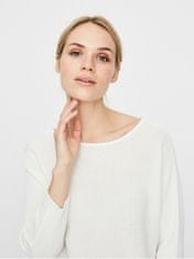Vero Moda Ženski pulover VMNORA Regular Fit 10210570 Snow White (Velikost S)