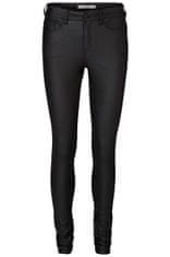 Vero Moda Ženske hlače VMSEVEN Slim Fit 10138972 Black COATED (Velikost XS/32)
