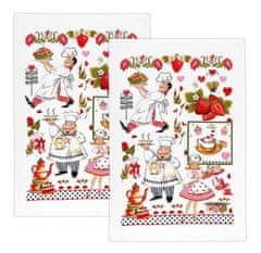Kuhinjske brisače - komplet 2 - 40x60 cm - Chef