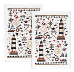 Kuhinjske brisače - komplet 2 - 40x60 cm - Morje