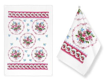 Kuhinjske brisače - komplet 2 - 40x60 cm - Flower