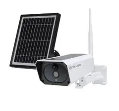 Noname Tellur WiFi pametna sončna kamera 1080P, IP65, PIR, zunanja, bela