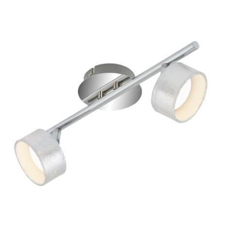 BRILONER LED reflektor dvojni PRO 2x5W, krom sijaj, 3000K, 800lm