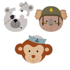 Bo Jungle B-Animal Monkey/Bear/Koala penasta sestavljanka