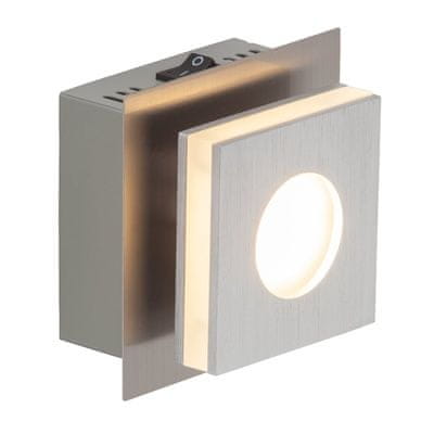 Brilliant stropna LED luč TRANSIT 4W, mat krom, 3000 K, 320 lm