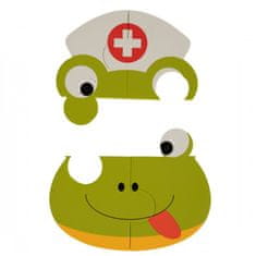 Bo Jungle B-živali Tiger/Hippo/Frog penasta sestavljanka