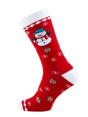 Božične nogavice Snowman rdeča vel. 39-42