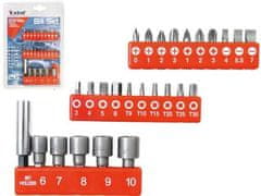 Extol Premium Bodala Extol Premium (8819620), komplet 26 bodal, nastavki 6-7-8-9-10 mm, magnetno držalo za bodala, CrMoV