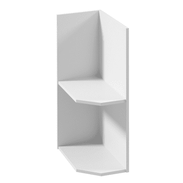 KONDELA Nižje kotiček kabinet, bela, levo, ROYAL D25PZ