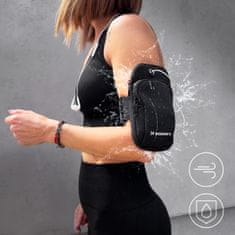 WOZINSKY Črna zapestnica za telefon za tek (armband)