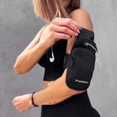 WOZINSKY Črna zapestnica za telefon za tek (armband)