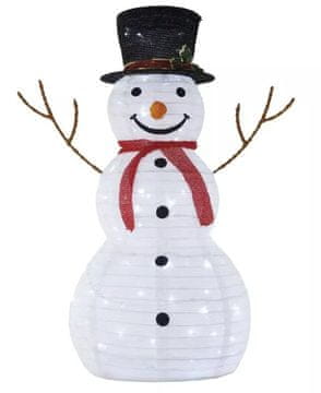 Emos 80 LED zložljiv snežak, zunanji in notranji, 90 cm