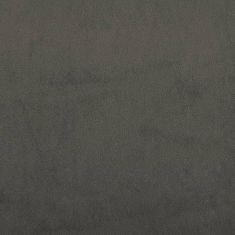 Vidaxl Vzmetnica z žepkasto vzmetjo temno siva 140x200x20 cm žamet