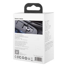 BASEUS Avtomobilski polnilnik za vžigalnik Grain Pro 2x USB 4,8 A, bel