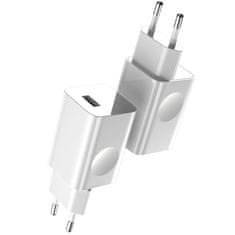 BASEUS Kabelski polnilec USB Quick Charge 3.0 bele barve