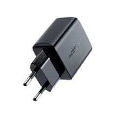 AceFast Hitri polnilec USB-C 20W Power Delivery črne barve