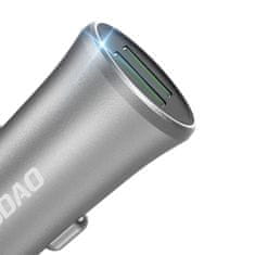 DUDAO 3,4A pametni avtomobilski polnilec 2x USB srebrn (R6S srebrn)
