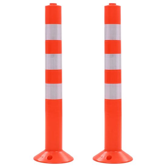 Vidaxl Cestni stebriček 2 kosa plastika 75 cm