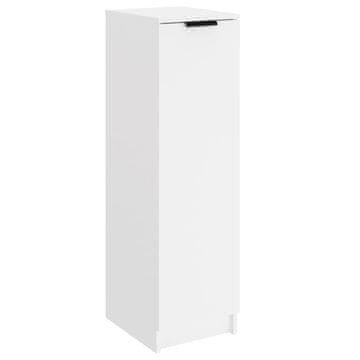 Vidaxl Omarica za čevlje bela 30x35x100 cm konstruiran les