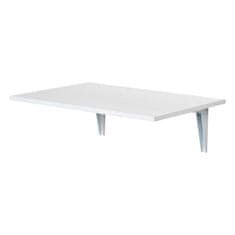 HOMCOM HOMCOM Zložljiva stenska mizica, ki varčuje s prostorom, MDF in kovinski okvir, za kuhinjo in dnevno sobo, bela, 60x40x20cm