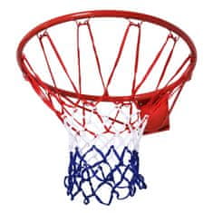 HOMCOM železen stenski košarkarski obroč z najlonsko mrežo za zunanjo in notranjo
uporabo, φ46cm
