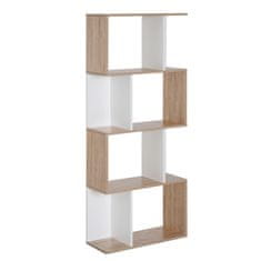 HOMCOM HOMCOM Design knjižna omara Moderna lesena pisarniška polica s 4 policami 60×24×148cm