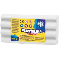 Astra Plastelin 500g, bela, 303117002