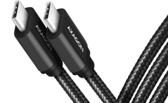 AXAGON kabel, USB-C na USB-C 3.2, 1 m, PD 60W, črn (BUCM3-CM10AB)