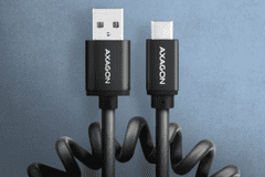AXAGON kabel, zviti, USB-C na USB-A 2.0, črn (BUCM-AM10TB)