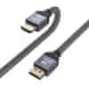 WOZINSKY HDMI kabel 2.1 8K 60 Hz 48 Gbps 4K 120 Hz 2K 144 Hz 3 m srebrni