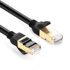 Ugreen Kabel za povezavo LAN RJ45 Cat 7 STP 10 Gbps 2 m, črn