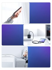 Ugreen Kabel USB-C Quick Charge 3.0 3A 0,5 m, siv