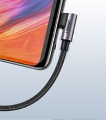 Ugreen Kabel z kotnim priključkom USB - USB-C 1 m 3 A siv