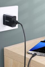 Ugreen Kabel USB 3.0 - USB-C 3A 1 m, črn