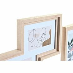 DKD Home Decor Stenski okvir za fotografije DKD Home Decor Urban Crystal Natural Multicolor MDF Wood (40 x 1,5 x 50 cm)