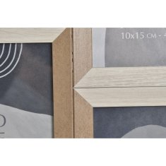DKD Home Decor Foto okvir DKD Home Decor Wood Black Brown Boho (49,5 x 2 x 49,5 cm) (2 enoti)