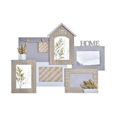 DKD Home Decor Foto okvir DKD Home Decor Wood Flower Natural (55 x 4 x 41 cm) (2 enoti)