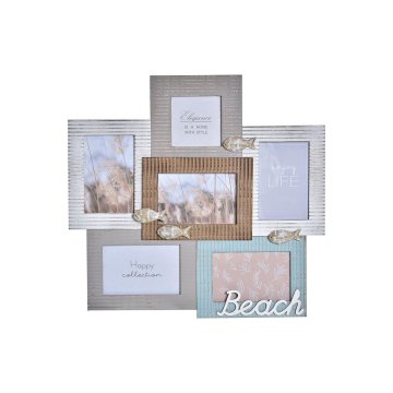 DKD Home Decor Foto okvir DKD Home Decor Plaža 46,5 x 2 x 44,5 cm Les Mornar