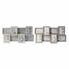 DKD Home Decor Foto okvir DKD Home Decor 60 x 3 x 32 cm Crystal Grey Brown MDF Wood Urban (2 enoti)