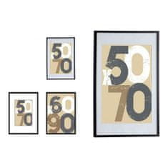 Gift Decor Stenski foto okvir Črna 62,5 x 2,5 x 92,5 cm MDF Les (1 kos)