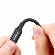 BASEUS yiven tekstilni pleteni kabel usb / lightning 1,2 m črne barve (calyw-01)