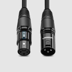 Ugreen podaljšek avdio kabla mikrofonski kabel mikrofon xlr (ženski) - xlr (moški) 8 m (av130)