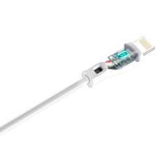 DUDAO Kabel za iPhone USB - Lightning 2,4 A, 1 m, bel