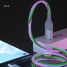DUDAO osvetljen kabel USB - mikro USB 5 a 1 m siva (l9xm)