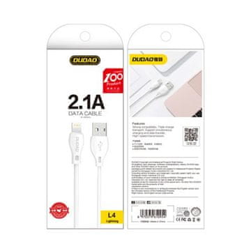 DUDAO Kabel za iPhone USB - Lightning 2.1A 2m bel
