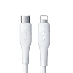 Joyroom usb type c - lightning kabel power delivery 20w 2.4a 0.25m bela (s-02524m3 bela)